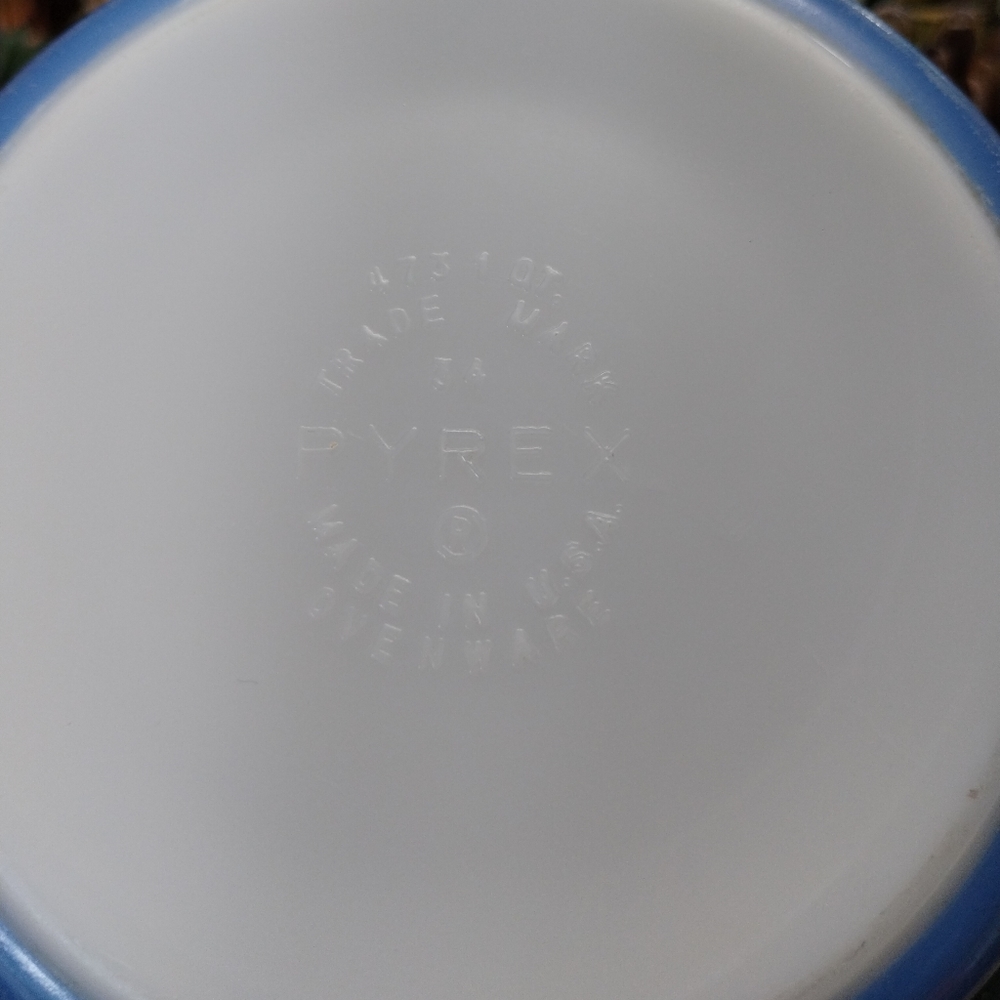 Pyrex Blue Barcode Stripe - Picture 4 of 7